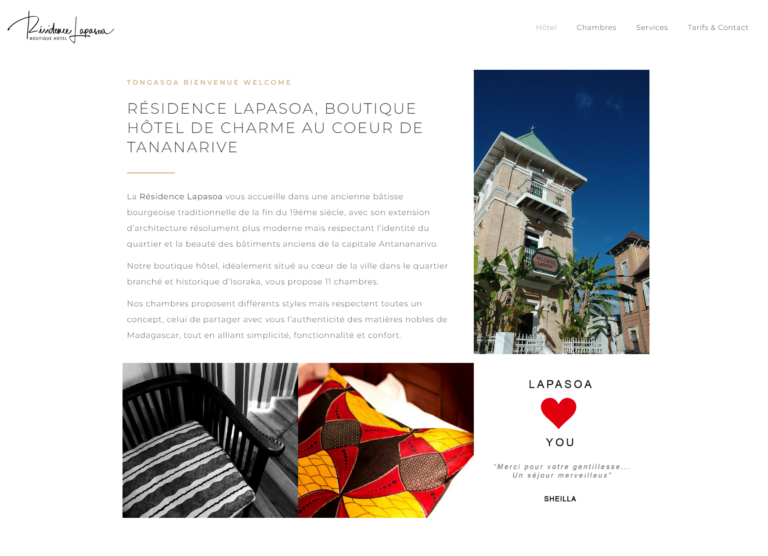 Exemple de site web onepage